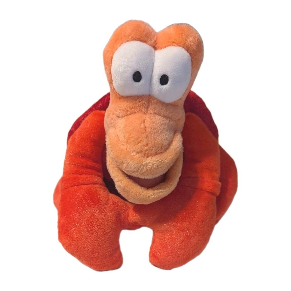 Disney‎ The Little Mermaid Sebastian Crab Plush Red Pink Disney Store Toy
